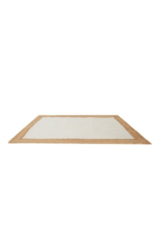 Tapis Patio - Blanc et beige - 120 x 170 cm