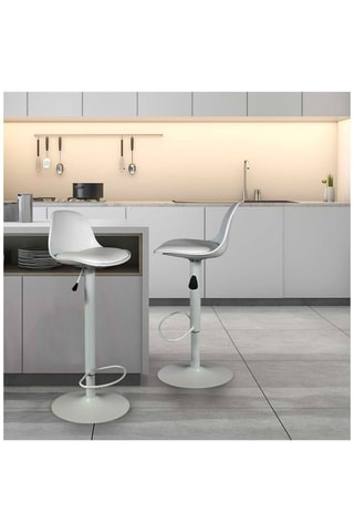 2 tabourets de bar - Blanc