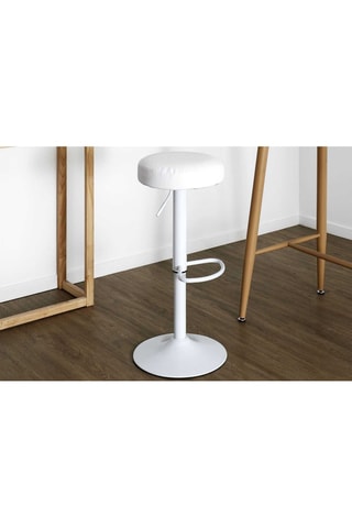 2 tabourets de bar - Blanc