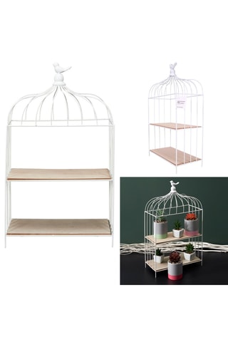 Decoratief Rekje  Wit - 31 x 15 x 51 cm