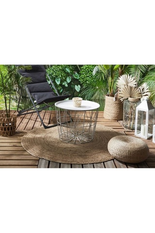 Table basse d'extérieur - Blanc