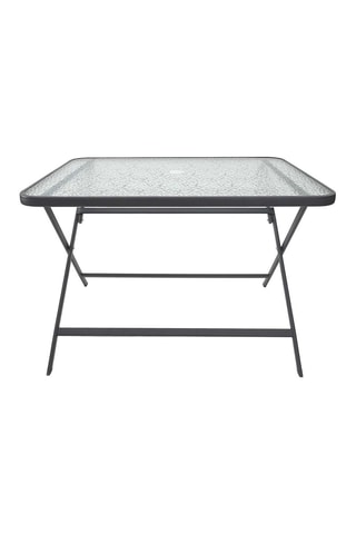 Table pliable en verre trempé Formentera - 110 x 70 cm