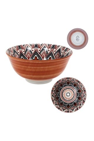 6 bols en porcelaine Mandala - 15 cm