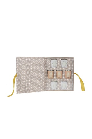 Coffret 7 bougies parfumées Mirage - Musc blanc et rose