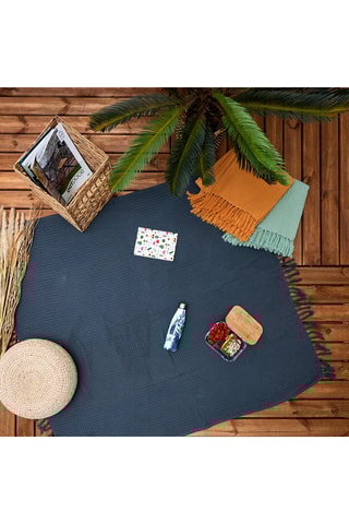 Jeté de canapé - Anthracite - 130 x 160 cm