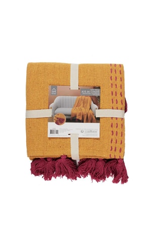 Jeté de canapé - Jaune - 130 x 170 cm