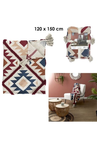 Plaid - Multicolore - 120 x 150 cm