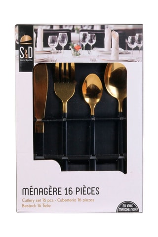 Ménagère en acier inoxydable - 16 pièces