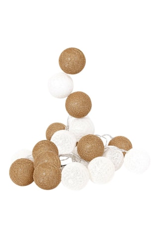 Guirlande LED 20 lampions - Doré