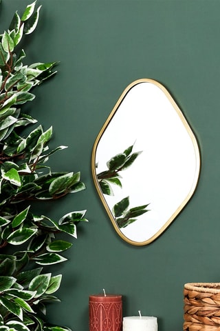 Miroir - 34 cm - Doré