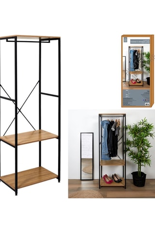 Portant -  Naturel et noir