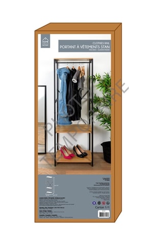 Portant -  Naturel et noir