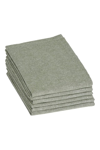 6 tovaglioli - Verde scuro - 6 x (40 x 40 cm)