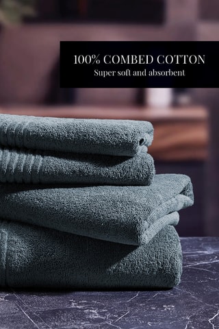 6 guanti da bagno Ecume - Blu-grigio