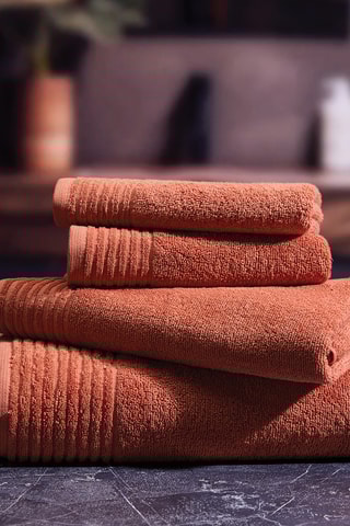 6 guanti da bagno Ecume - Rosso mattone