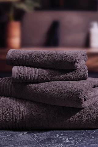 2 asciugamani ospite Ecume - Malva - 45 x 45 cm