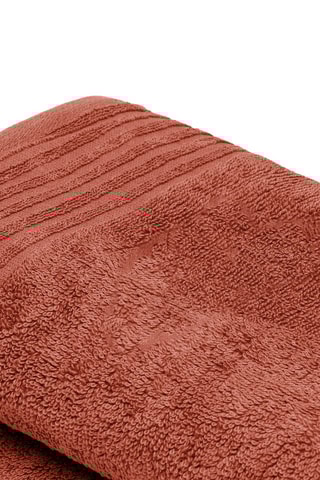 2 asciugamani ospite Ecume - Rosso mattone - 45 x 45 cm