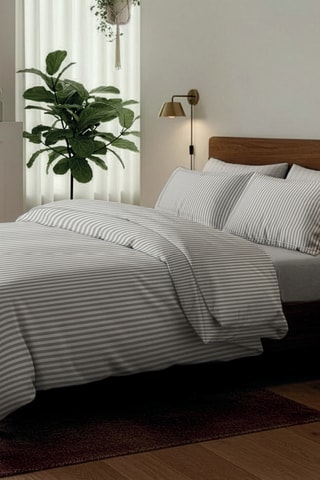 2 federe in percalle di cotone 80 fili/cm² Sorbonne - Taupe - 50 x 70 cm