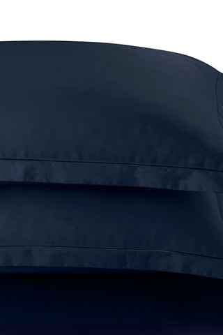2 federe in raso di cotone 80 fili/cm² Uni 1 Baratta - Blu notte - 63 x 63 cm