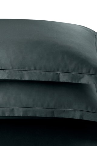 2 federe in raso di cotone 80 fili/cm² Uni 1 Baratta - Grigio scuro - 50 x 70 cm