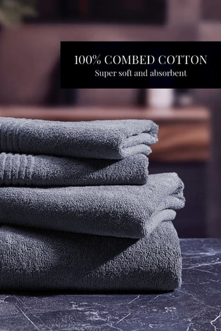 Tappetino bagno - Blu-grigio - 50 x 70 cm