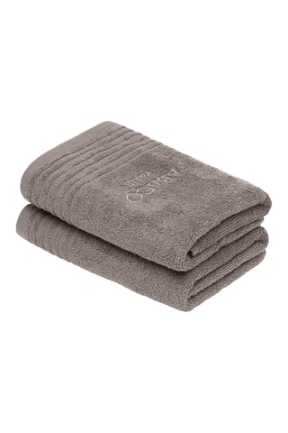 2 asciugamani Ecume - Marrone - 50 x 100 cm