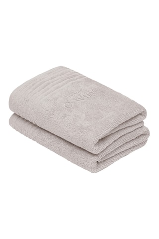 2 asciugamani Ecume - Beige - 50 x 100 cm