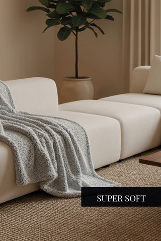 Plaid Uni - Grigio chiaro - 130 x 170 cm