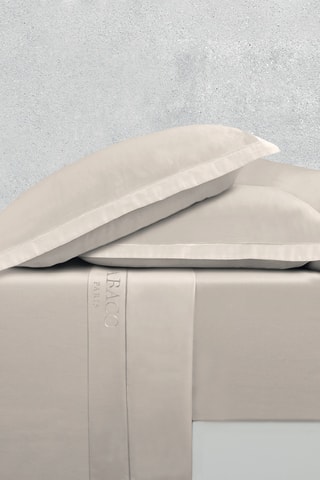 Lenzuolo sopra in raso di cotone 80 fili/cm² Uni 1 Barata - Taupe