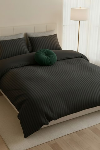 Lenzuolo sopra in raso di cotone 80 fili/cm² - Nero