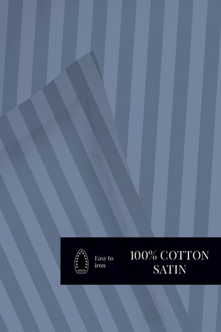 Lenzuolo sopra in raso di cotone 80 fili/cm² - Navy