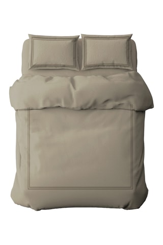 Parure copripiumino in raso di cotone 80 fili/cm² Annecy - Taupe