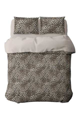 Parure copripiumino in raso di cotone 80 fili/cm² Fauve - Marrone