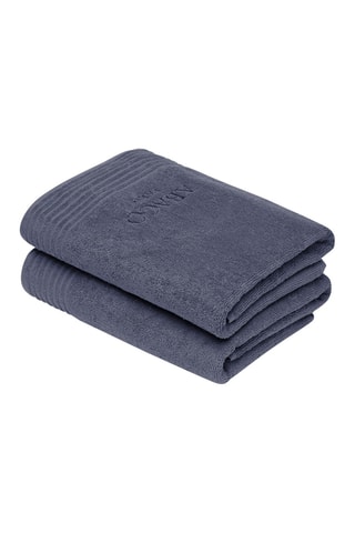 2 teli doccia Ecume - Blu-grigio - 70 x 140 cm