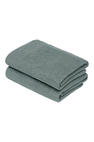 2 teli doccia Ecume - Verde bottiglia - 70 x 140 cm