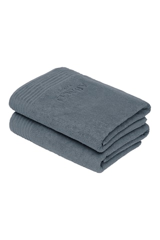 2 teli doccia Ecume - Petrolio - 70 x 140 cm