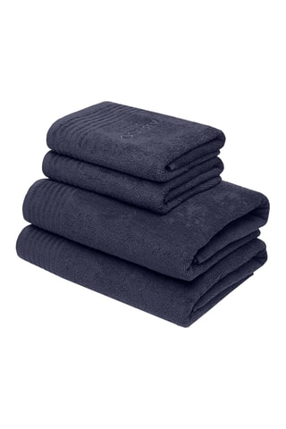 4 asciugamani Ecume - Blu scuro