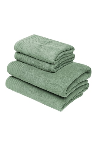 4 asciugamani Ecume - Verde chiaro
