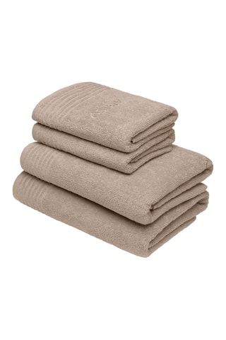 4 asciugamani Ecume - Taupe