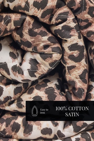 Copriletto in raso di cotone 80 fili/cm² Fauve - Marrone chiaro