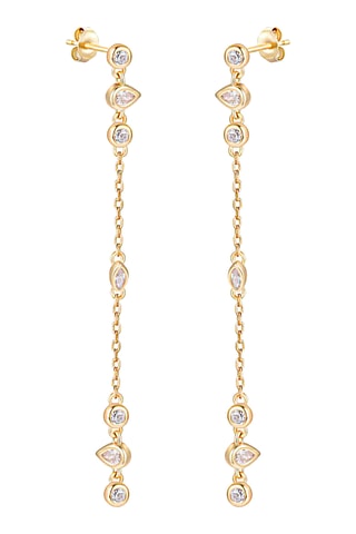 Pendientes - Plata chapada en oro amarillo