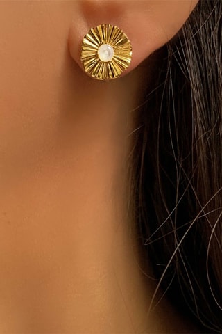 Dormilonas - Plata chapada en oro amarillo y nácar