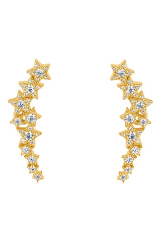 Pendientes - Plata bañada en oro fino amarillo