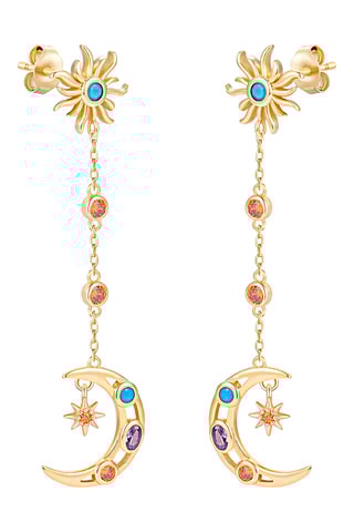 Pendientes - Plata chapada en oro amarillo