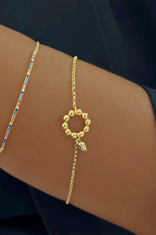 Pulsera - Plata chapada en oro amarillo