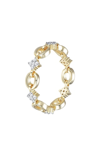 Anillo - Plata y oro amarillo