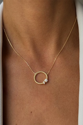 Collar - Plata chapada en oro amarillo