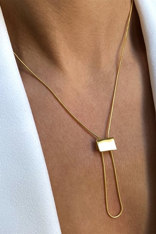 Collar - Plata chapada en oro amarillo