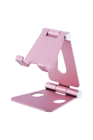 Supporto da tavolo pieghevole per smartphone e tablet - Rosa