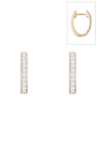 Orecchini a cerchio Pure Seduction - Oro giallo e diamanti